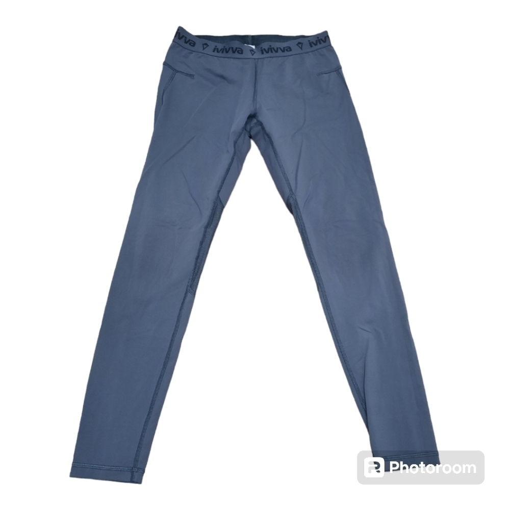 Ivivva Girls Gray Mesh Leggings Size 14